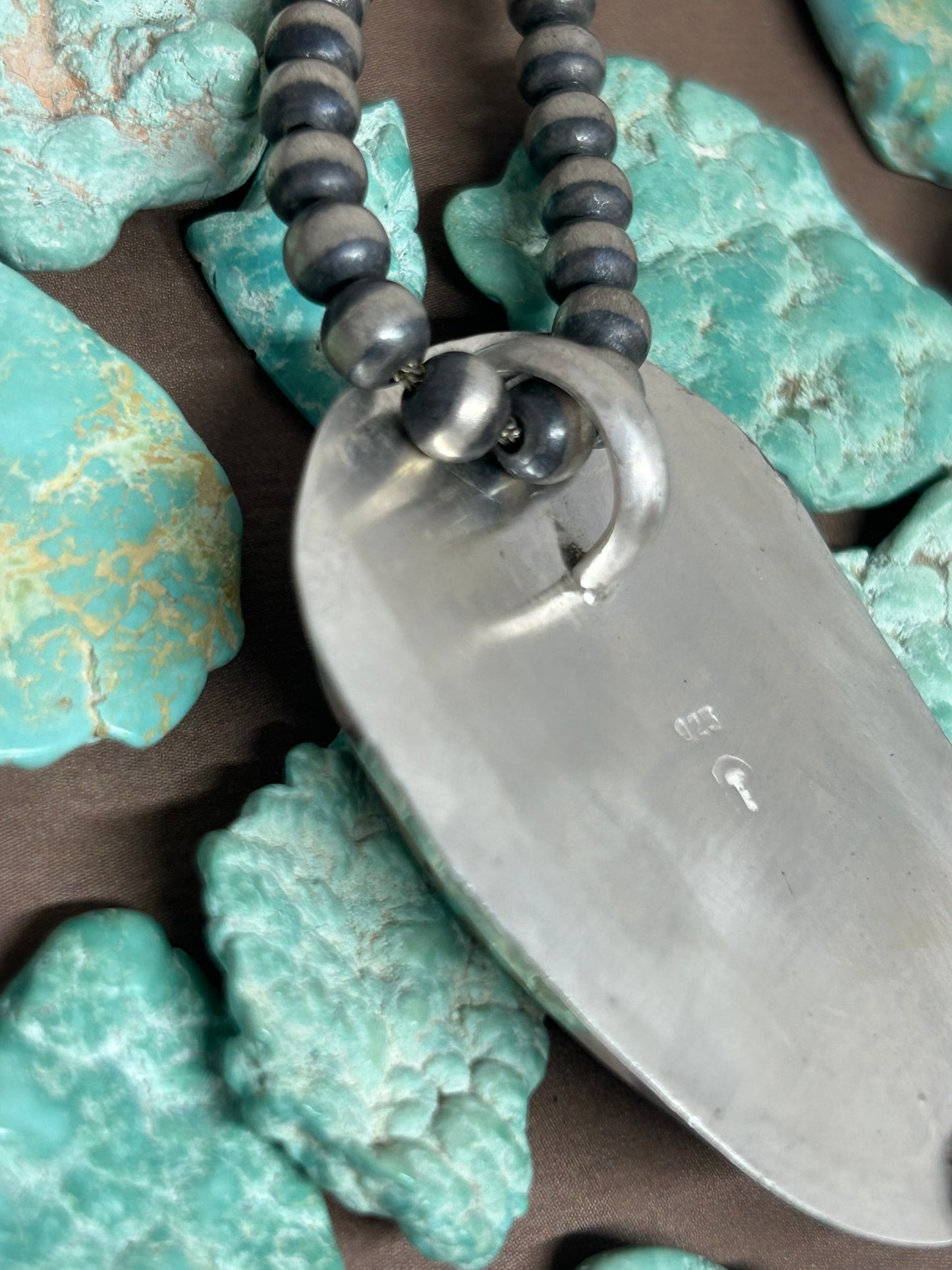 Tuff Gurlz Pendant 2 Royston Turquoise Sterling Silver