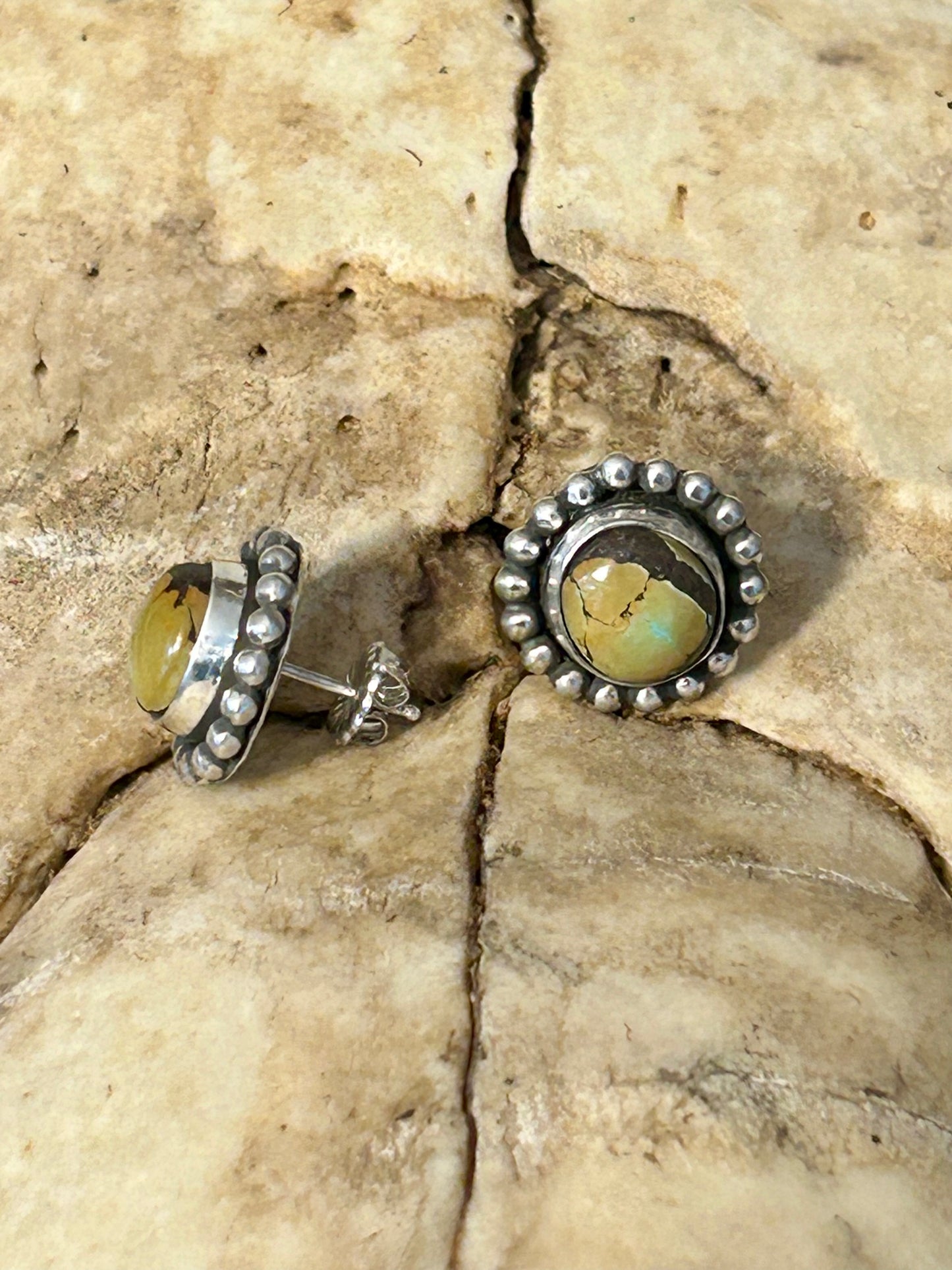 Polychrome Turquoise Southwestern Stud Earrings