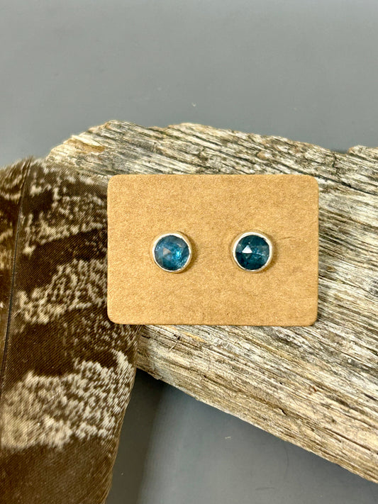 Kyanite Sterling Silver Stud Earrings