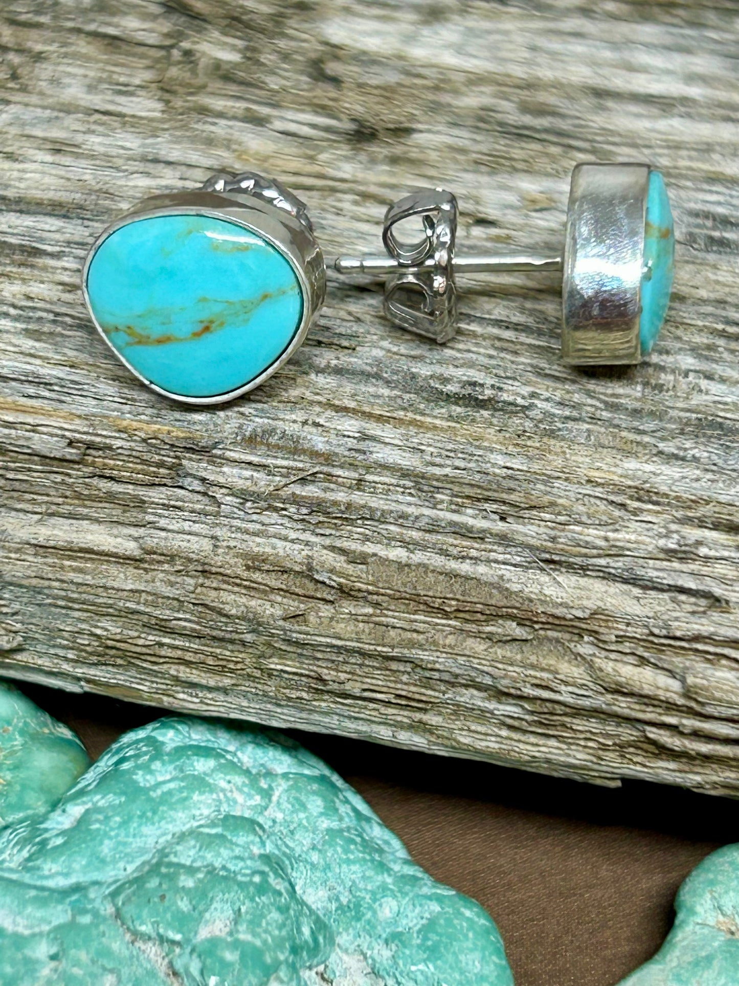 Kingman Turquoise Stud Earrings