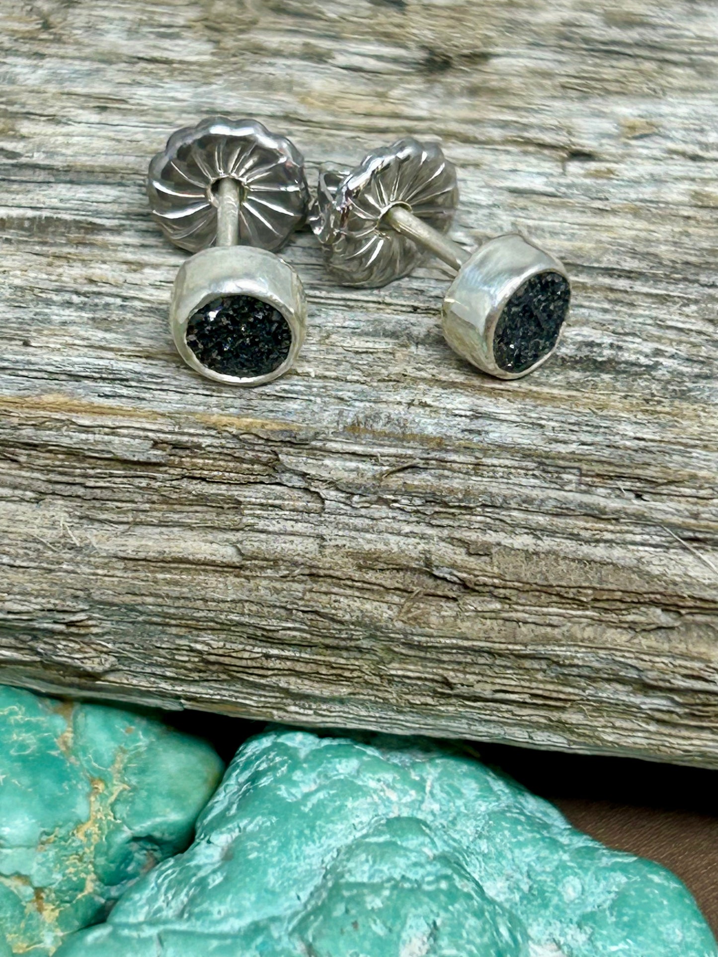 Druzy Crystal Stud Earrings