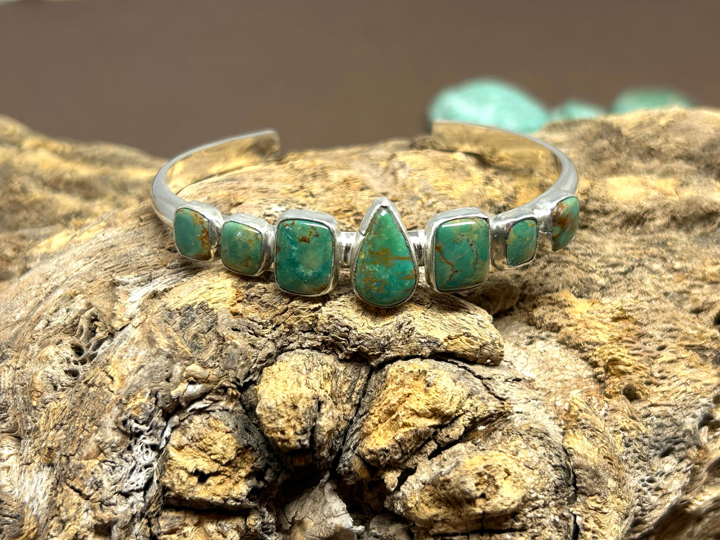 Ajax Turquoise Sterling Silver Cuff