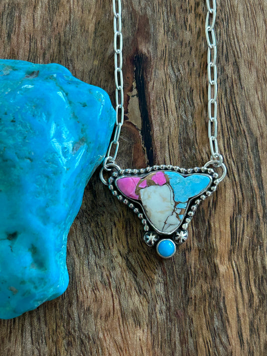 Cow Head Necklace Cotten Candy