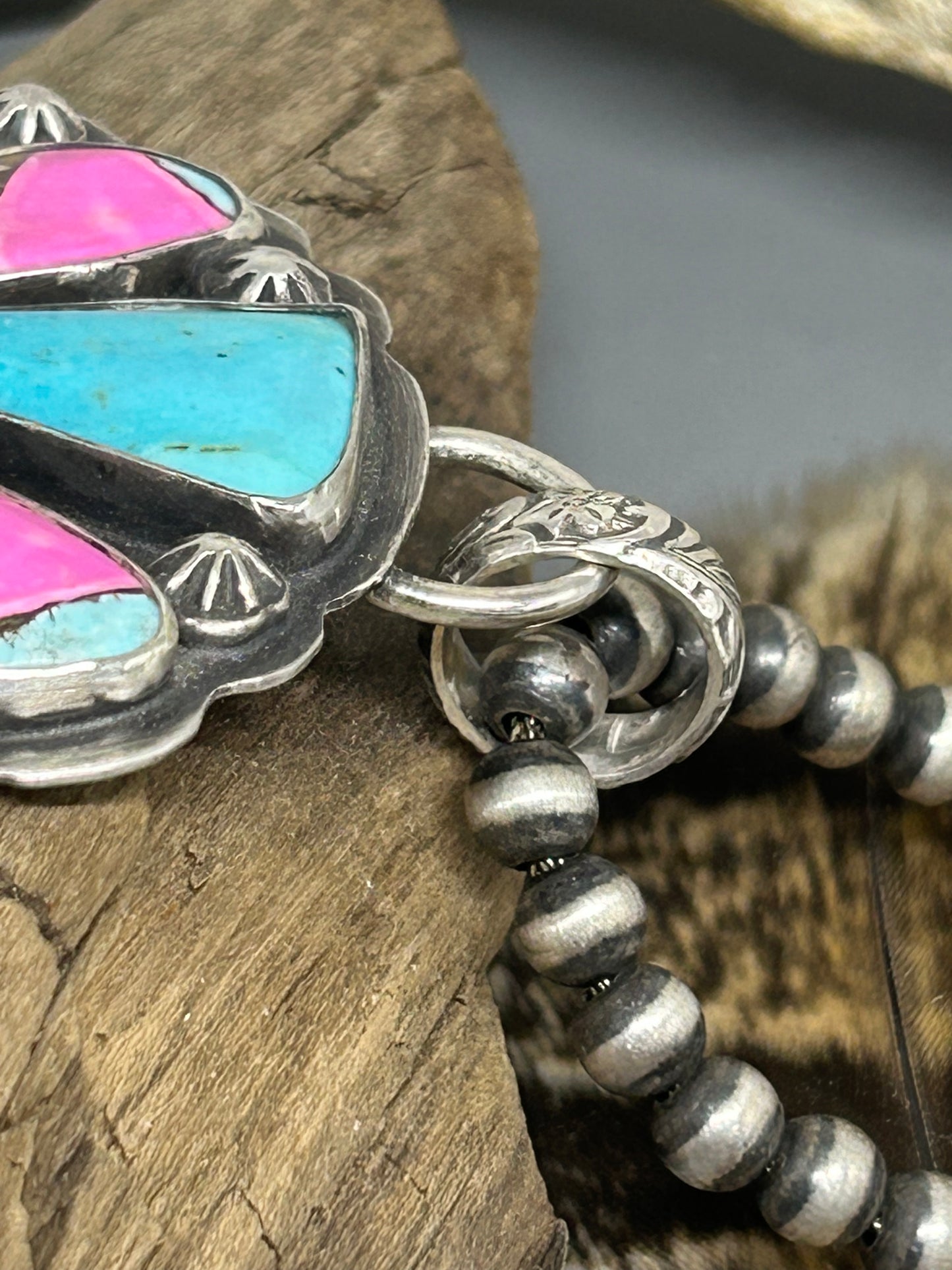 Cowgirl Turquoise Southwestern Naja Pendant
