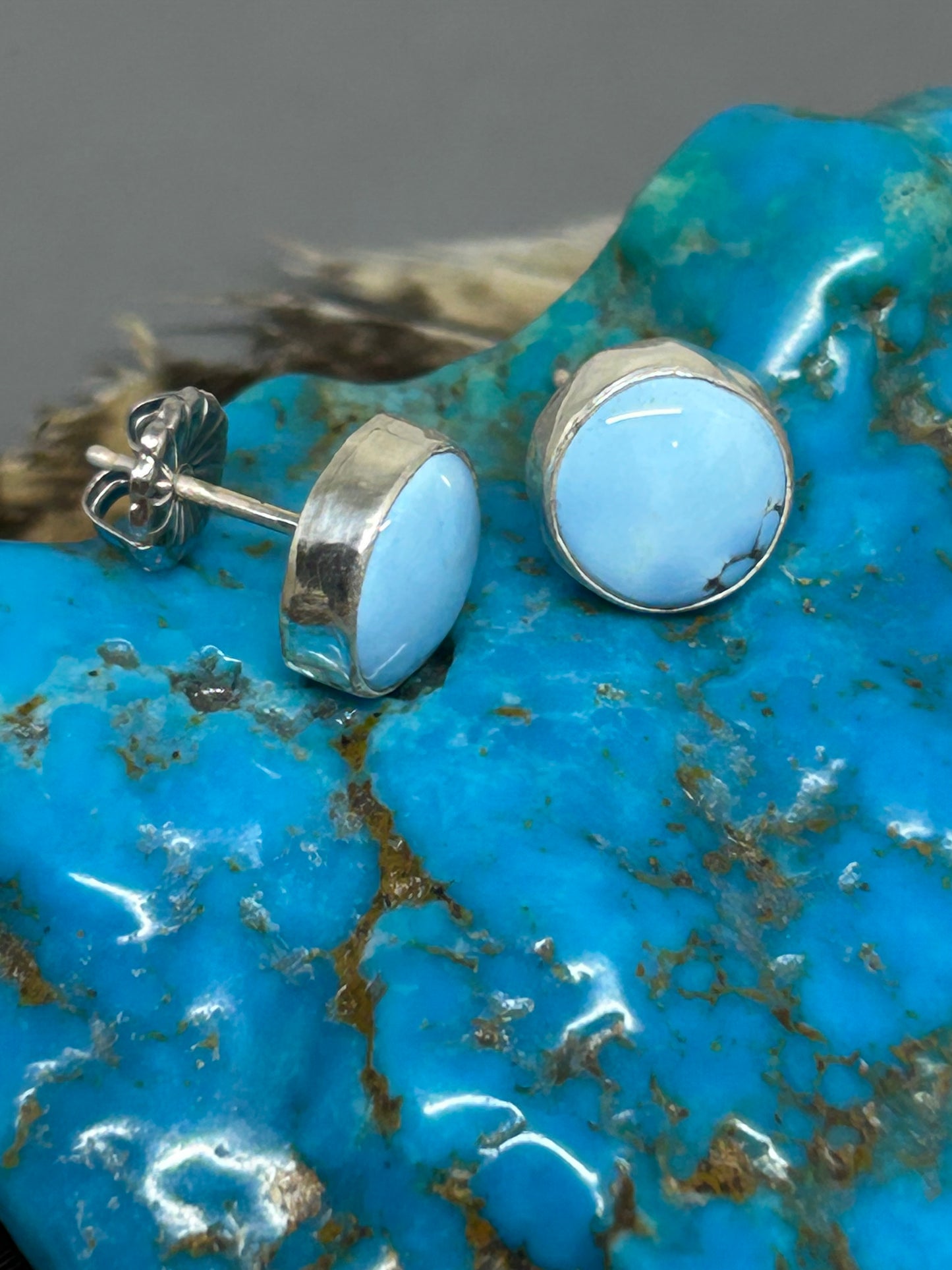 Golden Hills Turquoise Stud Earrings