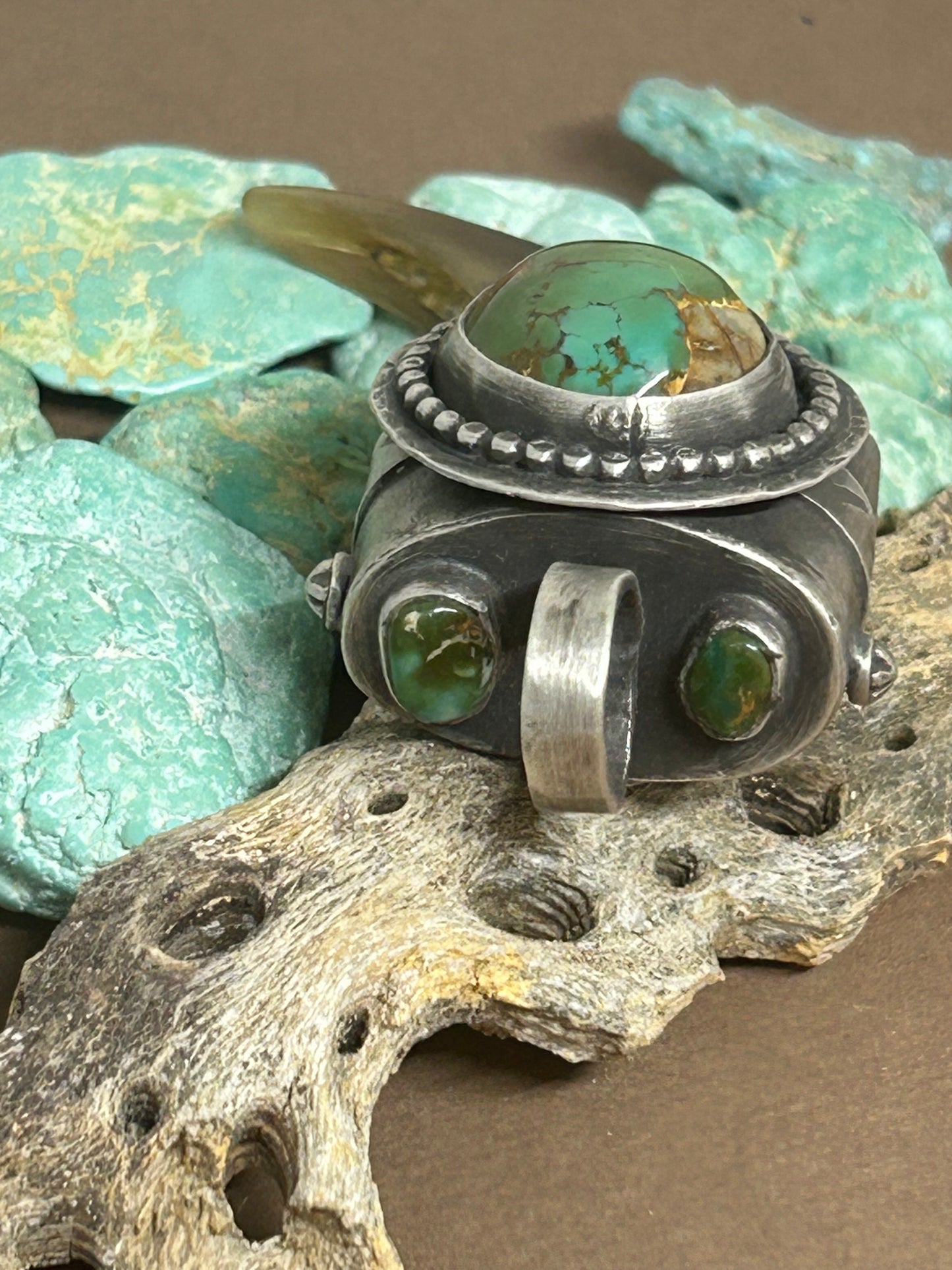 Bear Claw Pendant Royston Turquoise