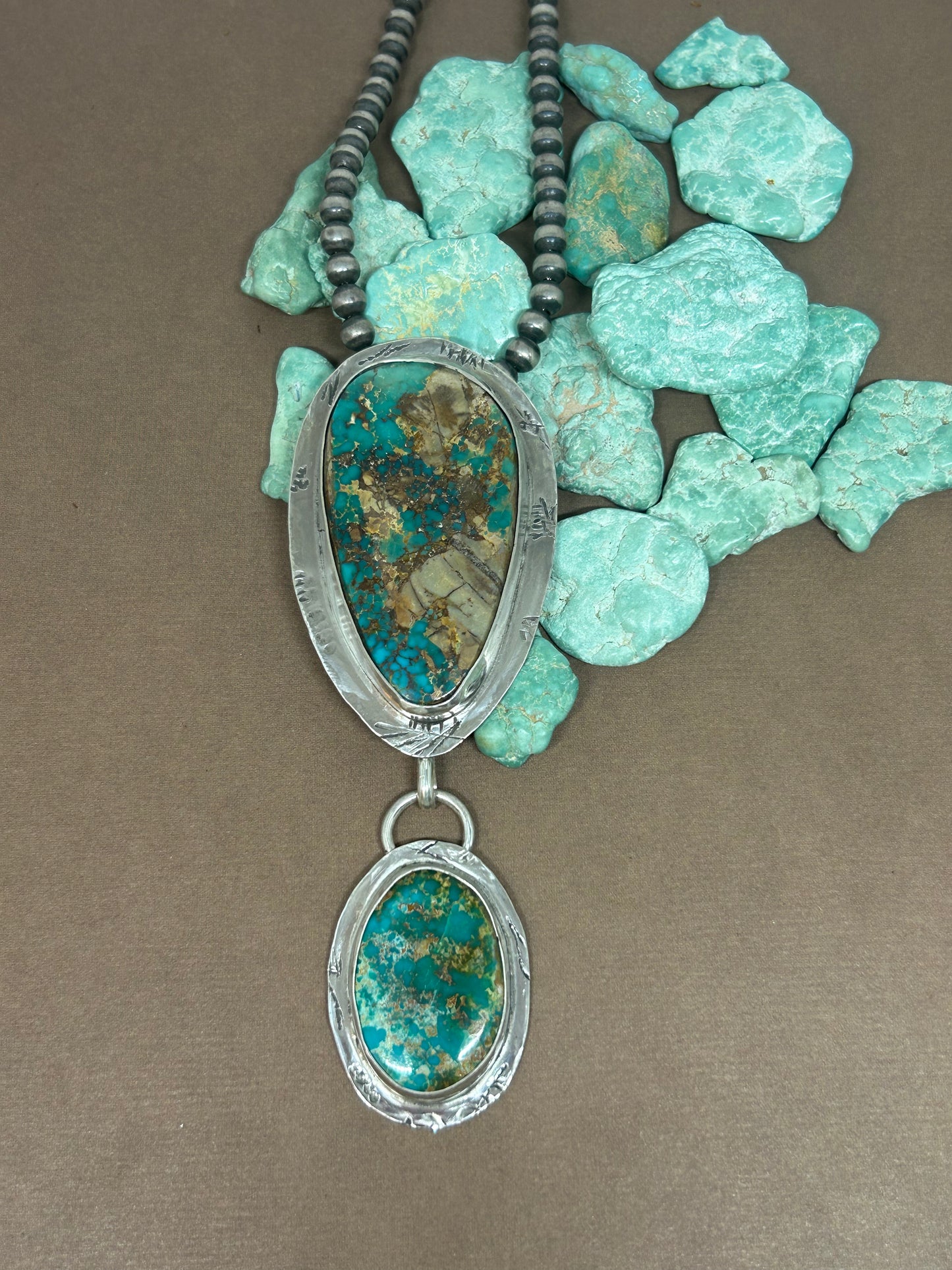 Tuff Gurlz Pendant 3 Royston Turquoise Sterling Silver