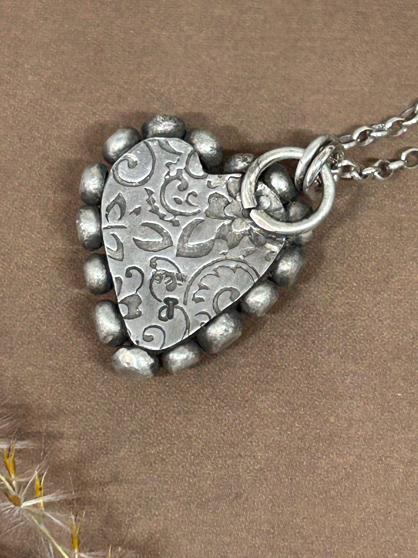 Sterling Silver Turquoise Heart Necklace