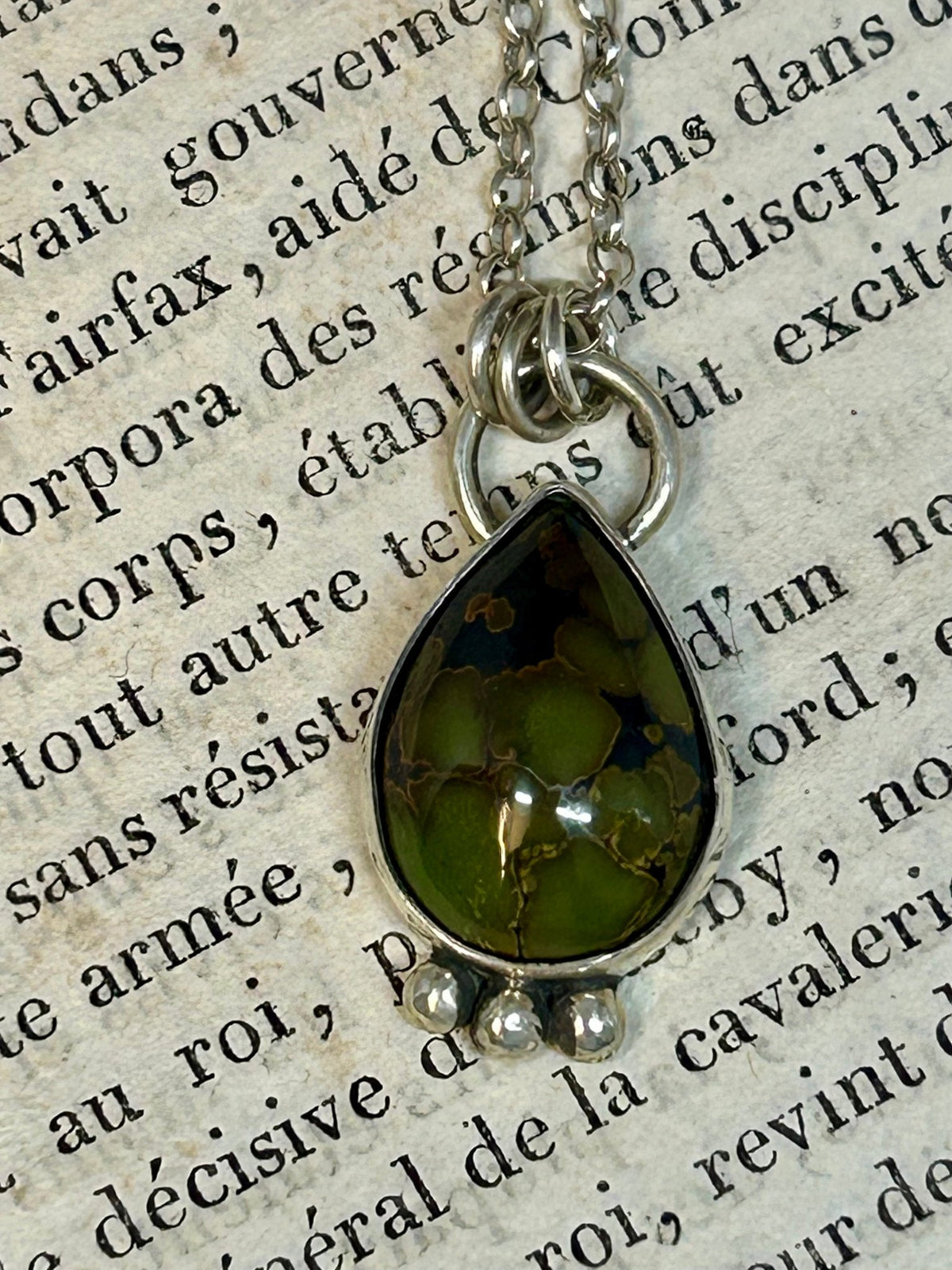 Everyday Hubei Turquoise Sterling Silver Necklace. - Taylor Made Silver