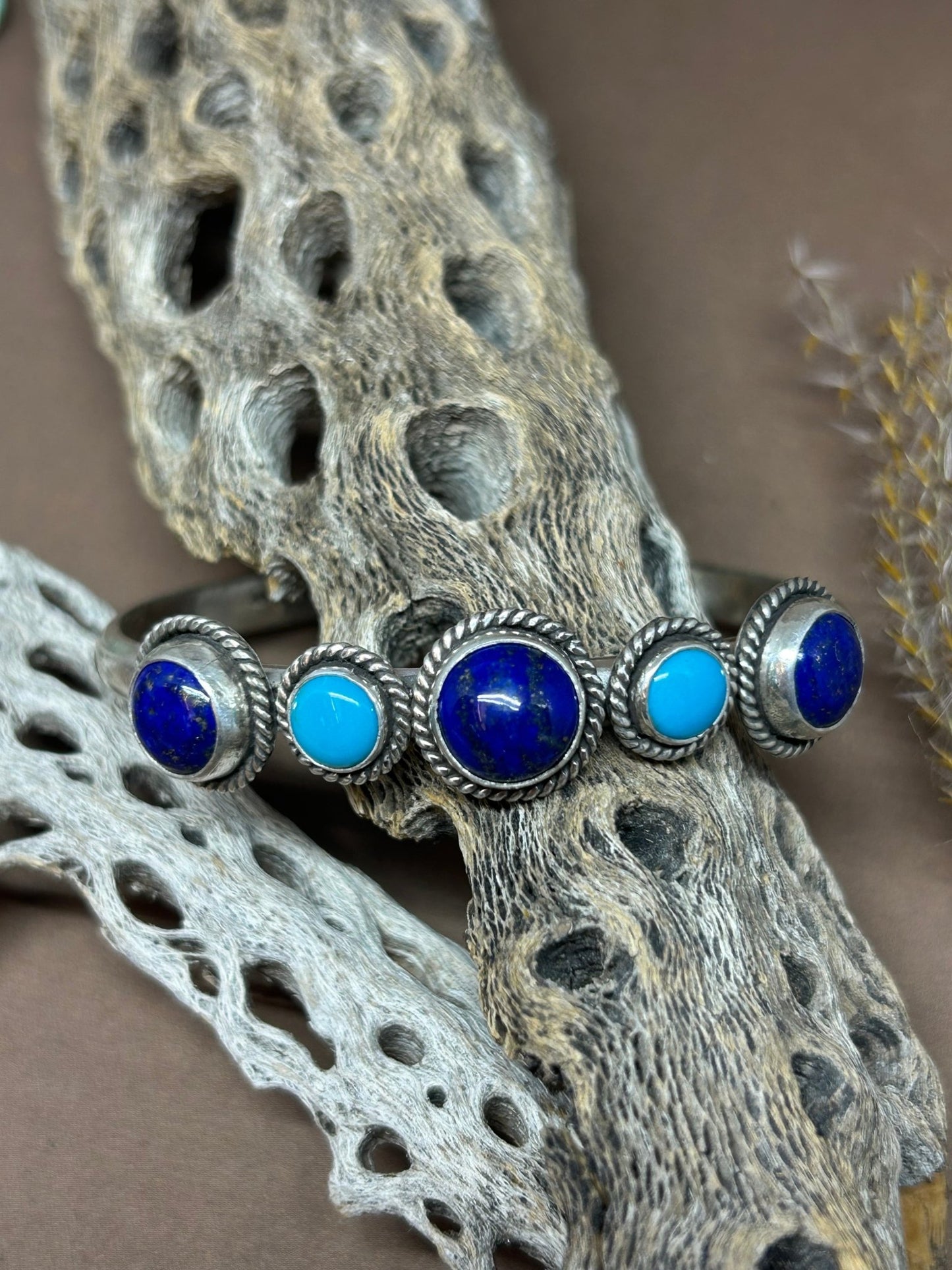 Lapis Sleeping Beauty Cuff - Taylor Made Silver