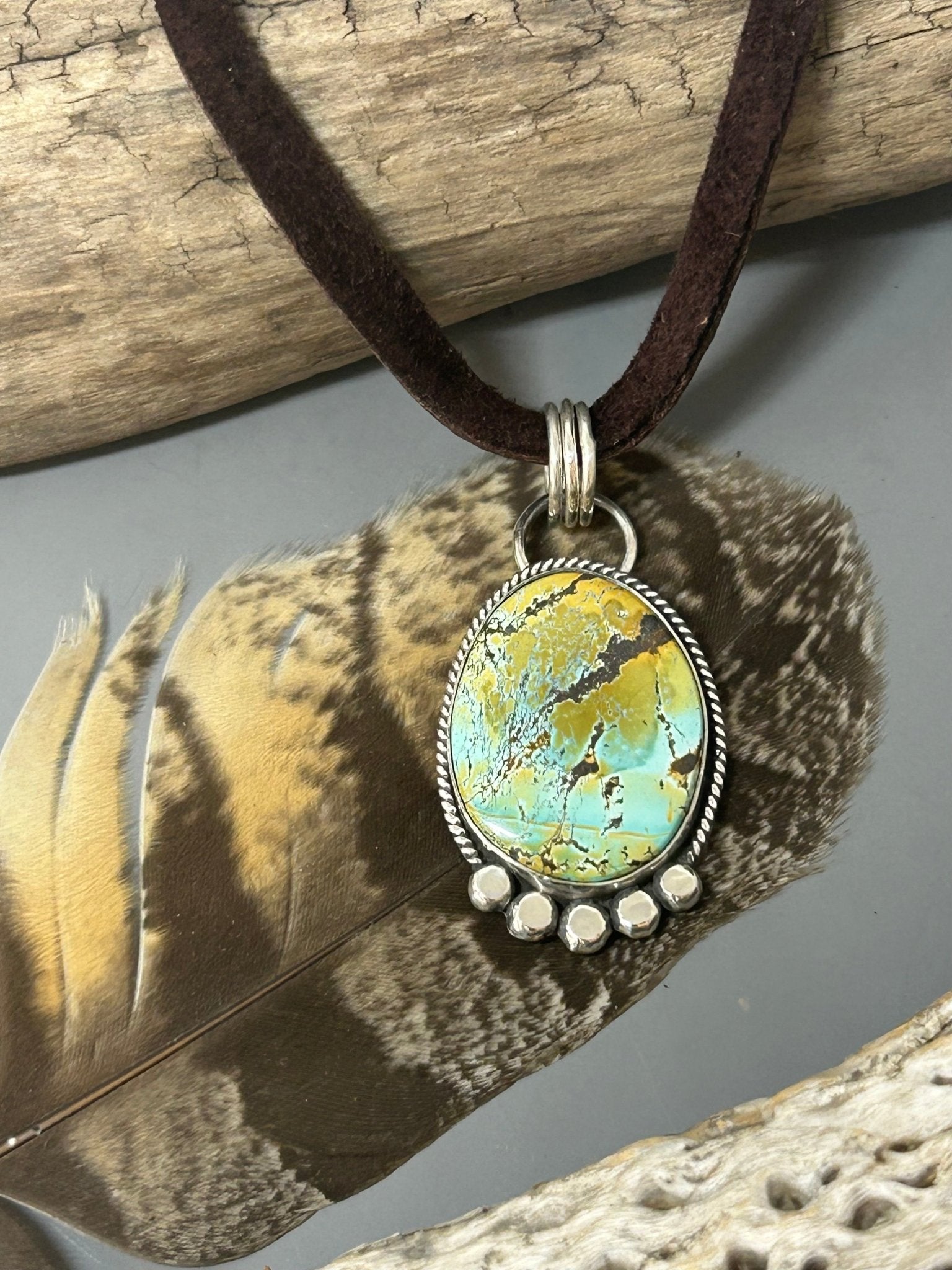 Polychrome Turquoise Sterling Silver Necklace - Taylor Made Silver