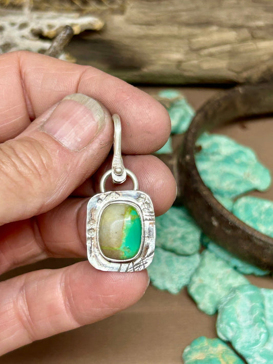 Reserved for Gina Tuff Gurlz Pendant 12 Royston Turquoise Sterling Silver - Taylor Made Silver