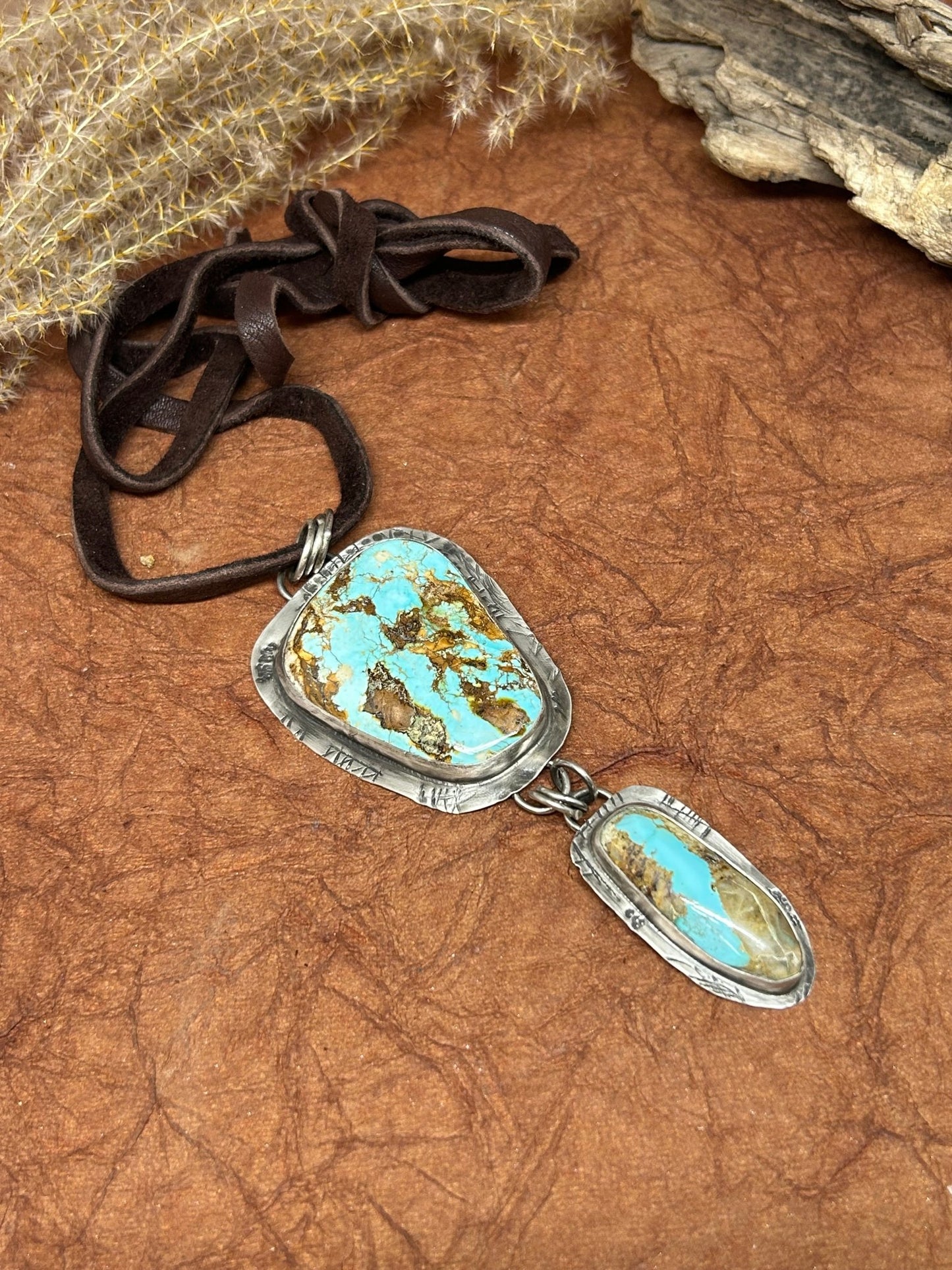 Royston Turquoise Tuff Gurlz Necklace 1 - Taylor Made Silver
