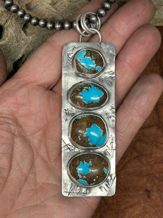 Royston Turquoise Tuff Gurlz Necklace 2 - Taylor Made Silver