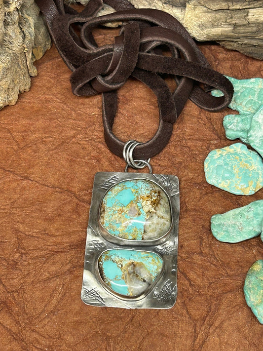 Royston Turquoise Tuff Gurlz Necklace 3 - Taylor Made Silver