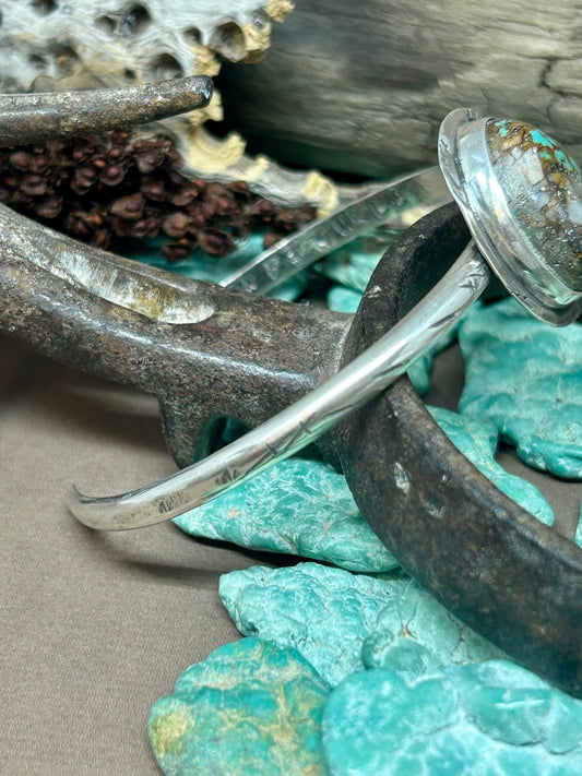 Tuff Gurlz Cuff 2 Sterling Silver Royston Turquoise - Taylor Made Silver