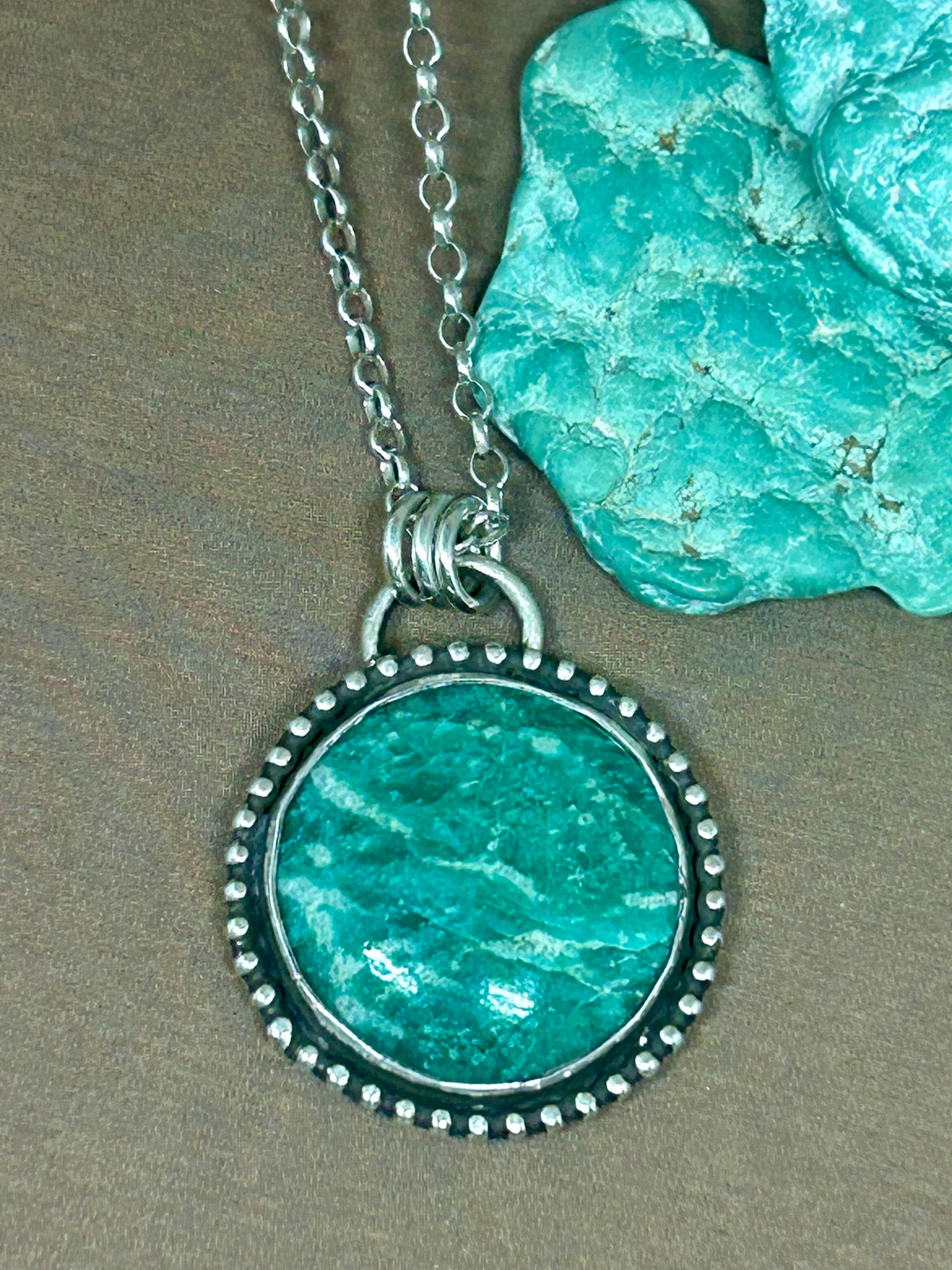 Amazonite Necklace Made By Bryson
