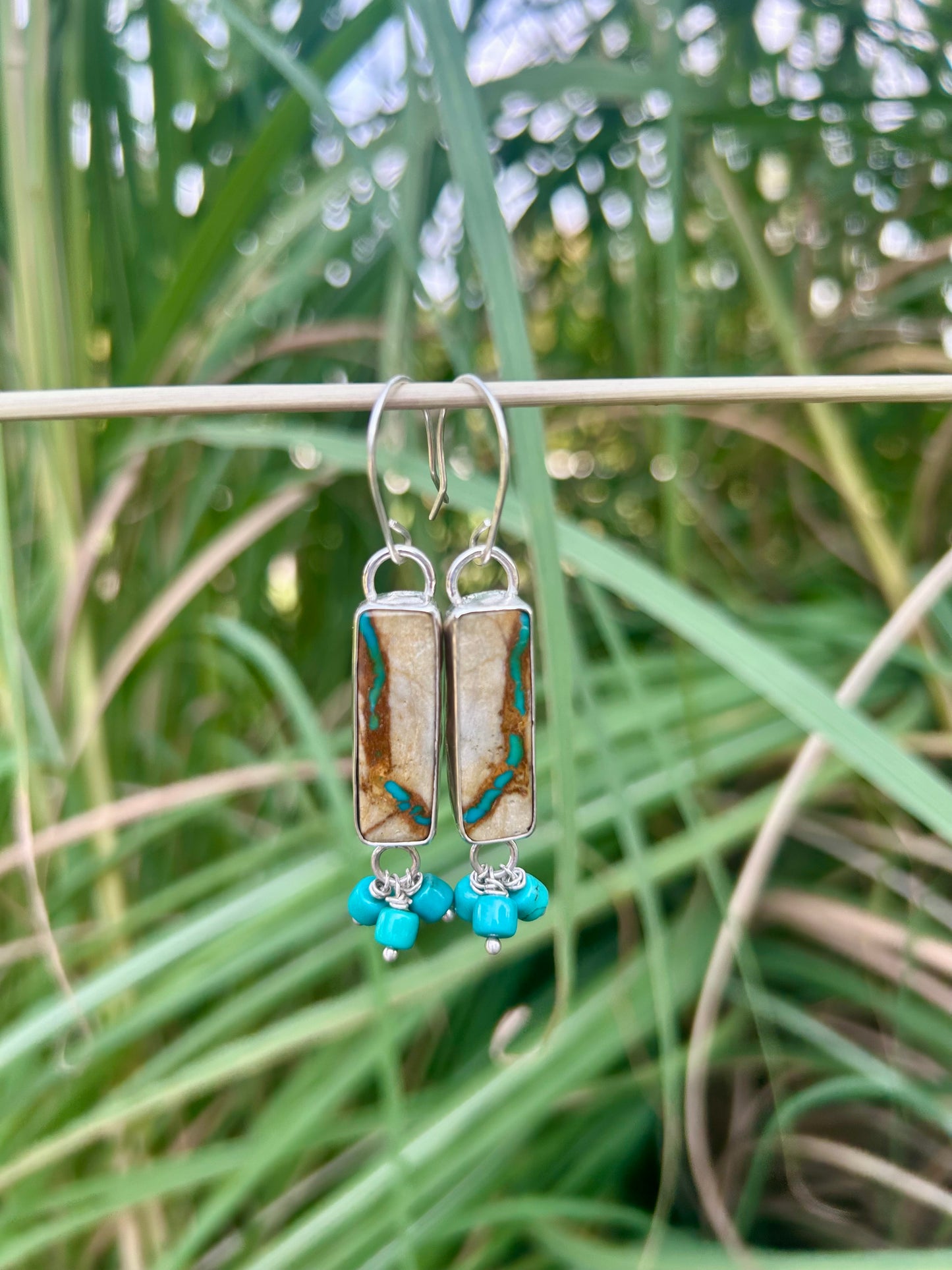 Royston Ribbon Kingman Turquoise Dangle Earrings