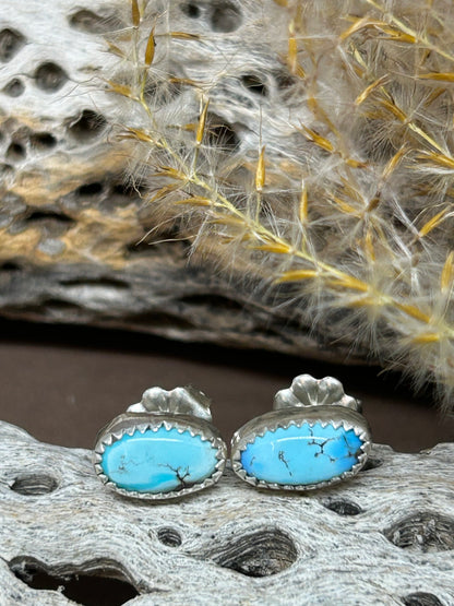 Golden Hills Turquoise Stud Earrings
