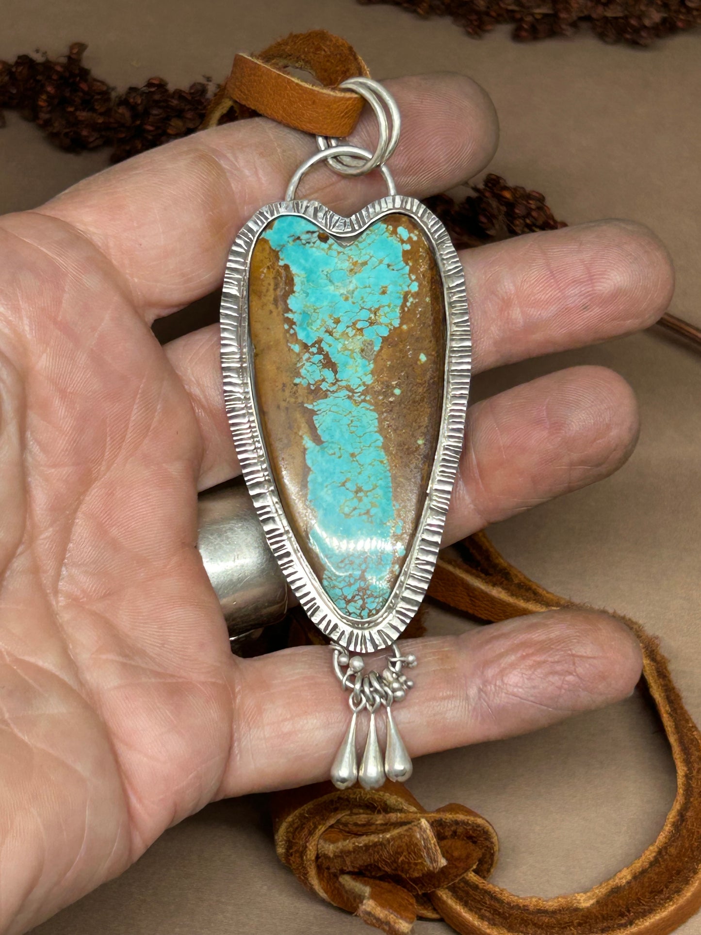 All You Need Is Love Turquoise Heart Necklace