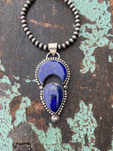 Load image into Gallery viewer, Lapis Sterling Silver Pendant
