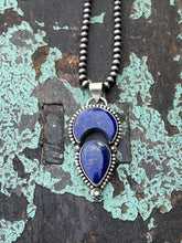 Load image into Gallery viewer, Lapis Sterling Silver Pendant
