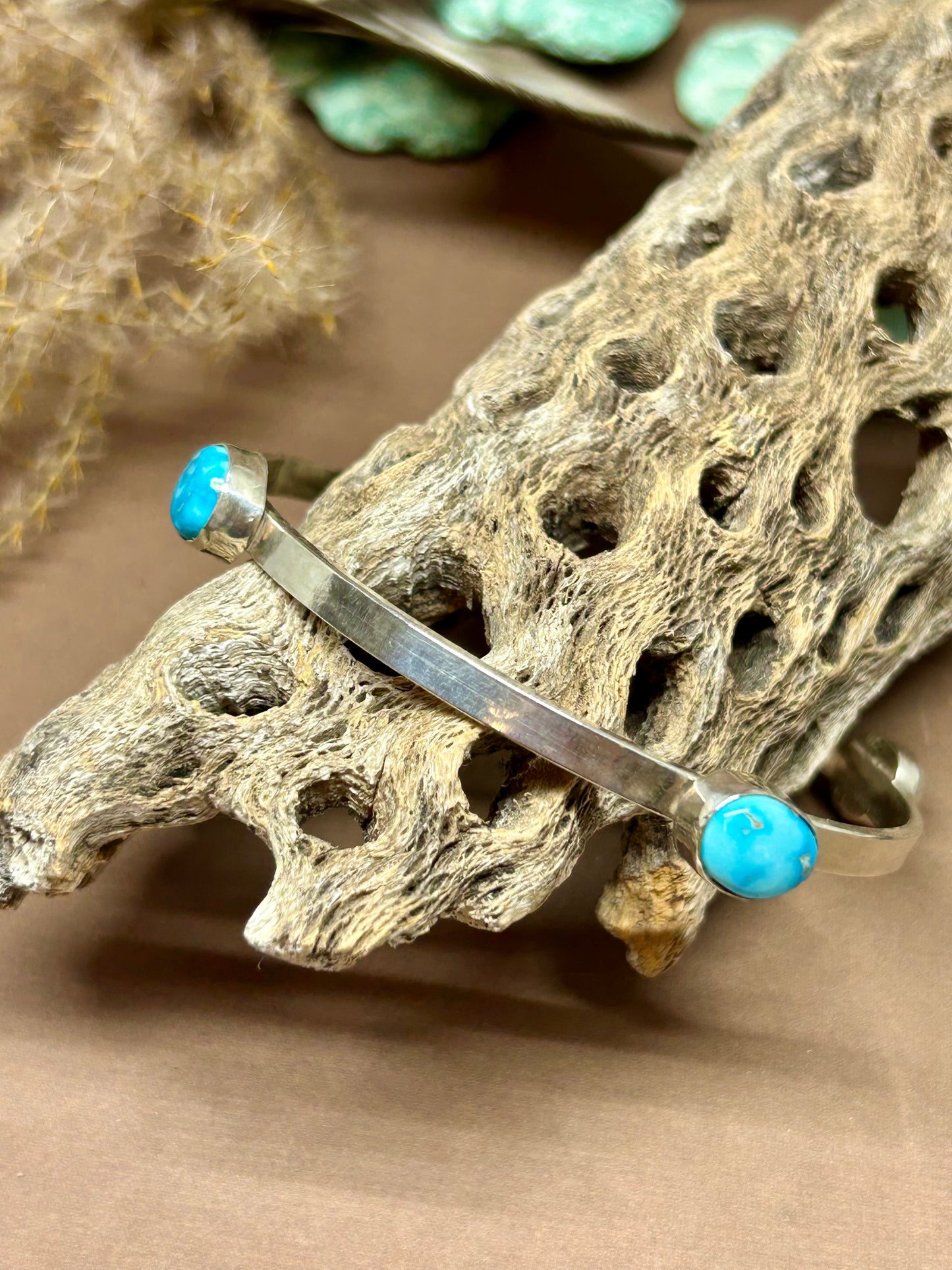 Compass Bangle Blue Ridge Turquoise Sterling Silver