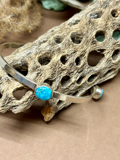 Compass Bangle Blue Ridge Turquoise Sterling Silver