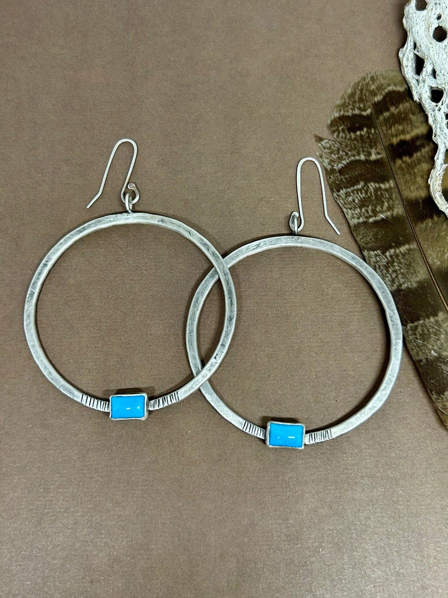Hoop Earrings Campitos Turquoise