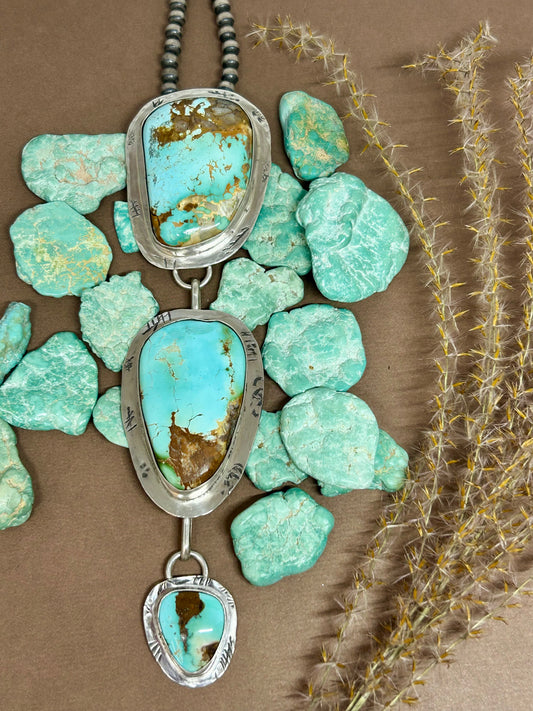 Tuff Gurlz Pendant 2 Royston Turquoise Sterling Silver