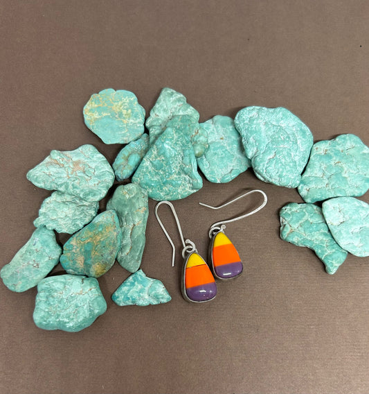 Candy Corn Earrings