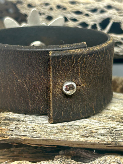 Leather Cluster Bracelet