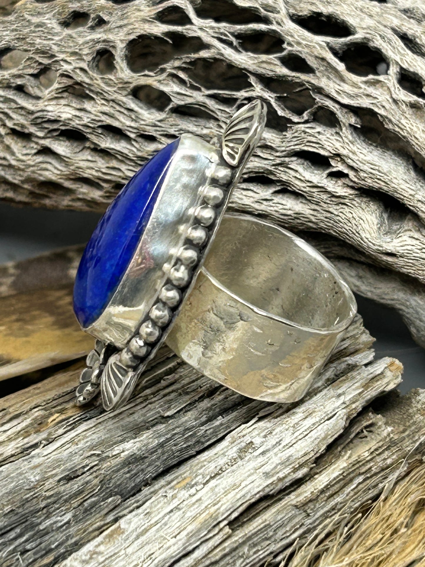 Lapis Sterling Silver Size 8 Ring