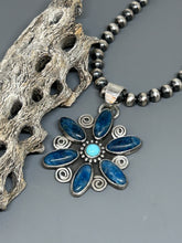 Load image into Gallery viewer, Cluster Pendant Apatite And Royston Turquoise
