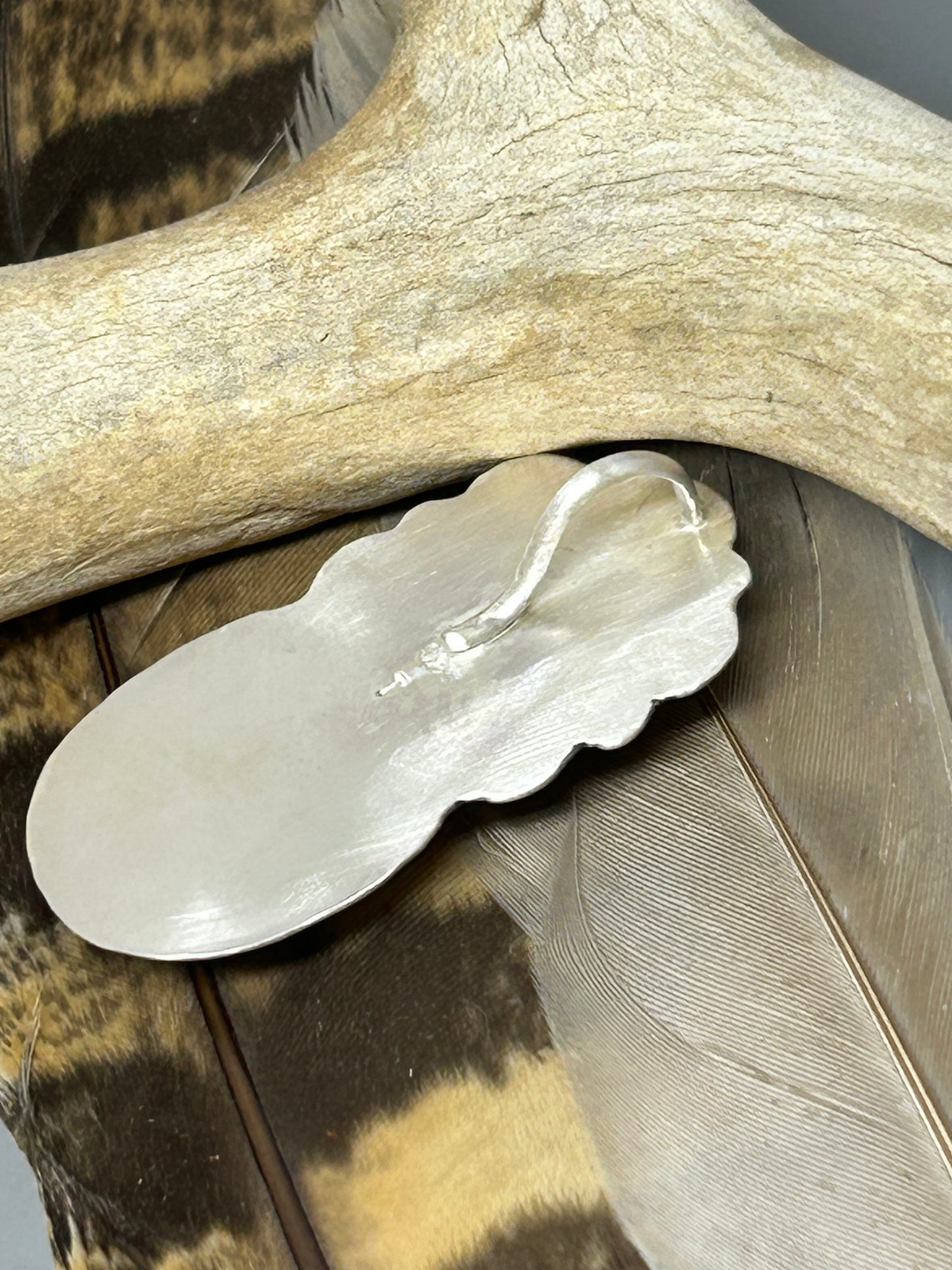 Natural Pink Opal Sterling Silver Desert Maiden Pendant