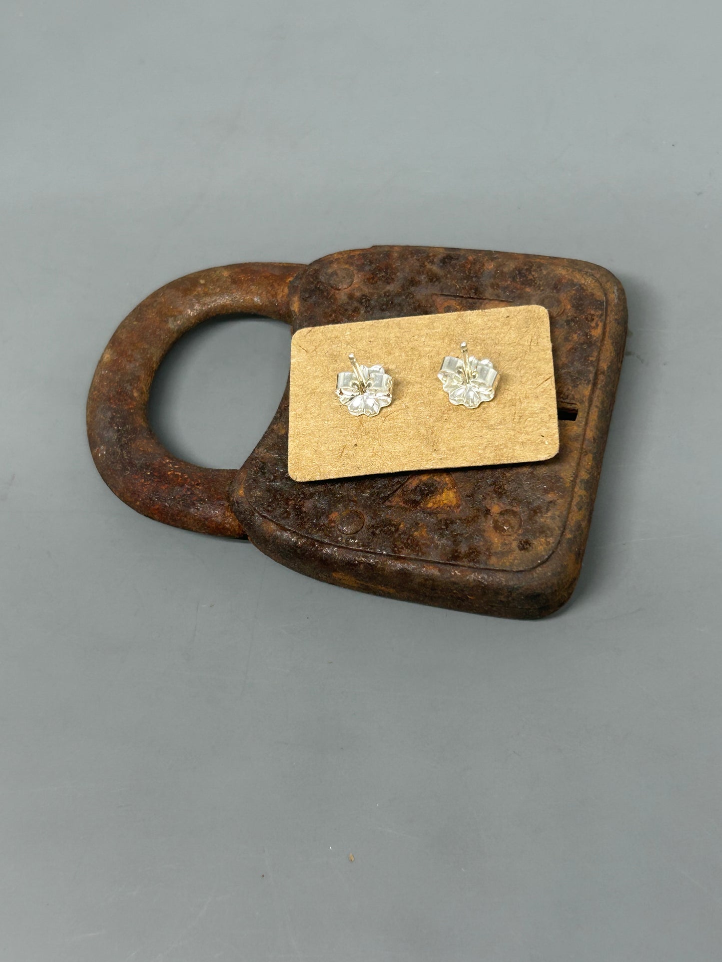 Bryson’s Hammered Round Sterling Silver Stud Earrings