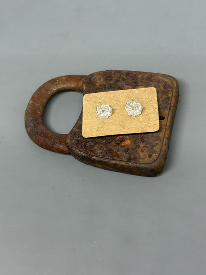 Bryson’s Hammered Round Sterling Silver Stud Earrings