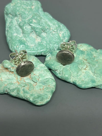 Bryson’s Hammered Round Sterling Silver Stud Earrings