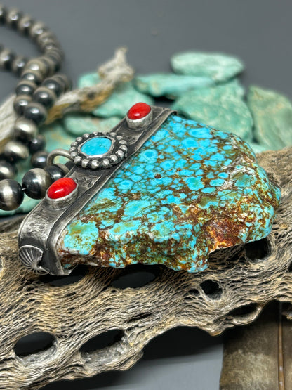 Kingman Turquoise Statement Pendant