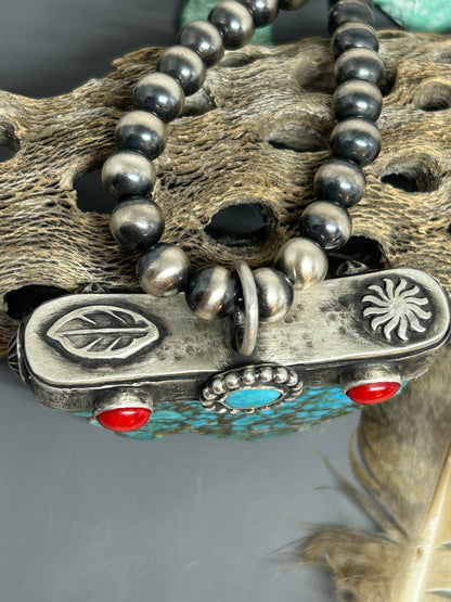 Kingman Turquoise Statement Pendant