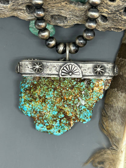 Kingman Turquoise Statement Pendant
