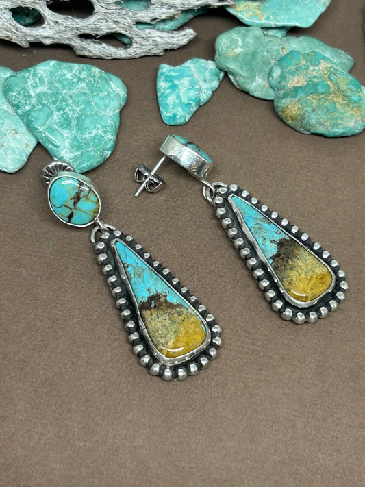 Glacier Blue Stud Earrings