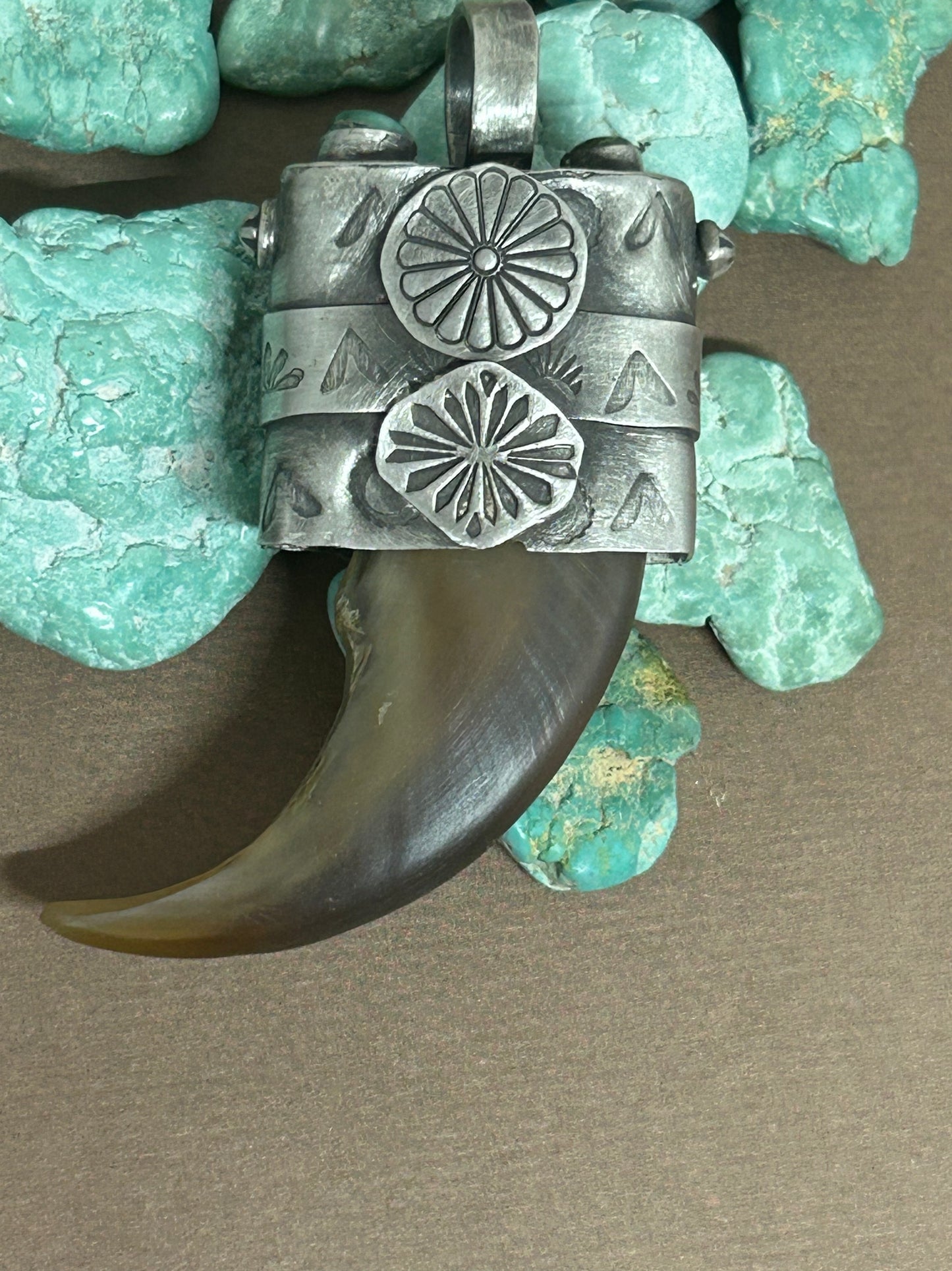 Bear Claw Pendant Royston Turquoise