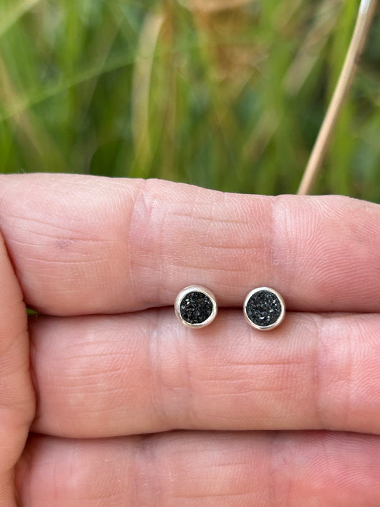 Druzy Crystal Stud Earrings