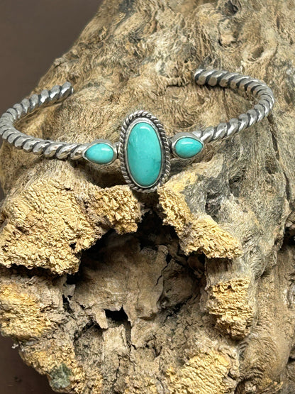 McGinnis Turquoise Sterling Silver Cuff Bracelet