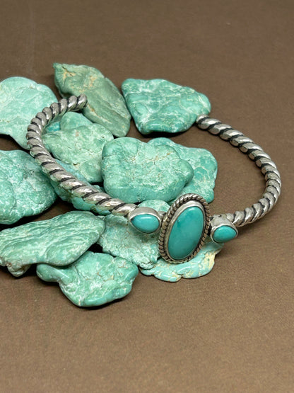 McGinnis Turquoise Sterling Silver Cuff Bracelet