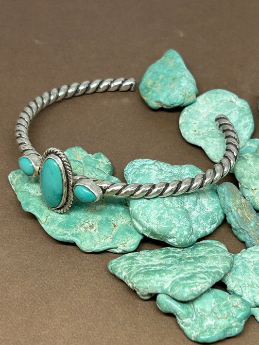 McGinnis Turquoise Sterling Silver Cuff Bracelet