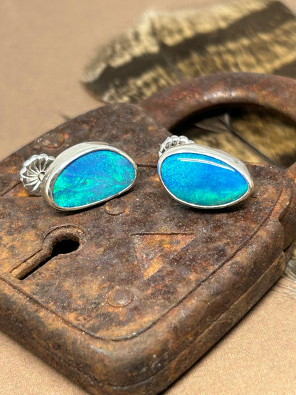 Opal Stud Earrings