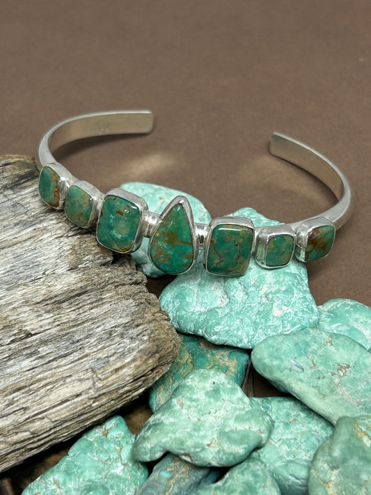 Ajax Turquoise Sterling Silver Cuff