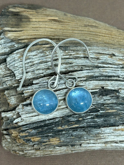 Aquamarine Sterling Silver Dangle Earrings